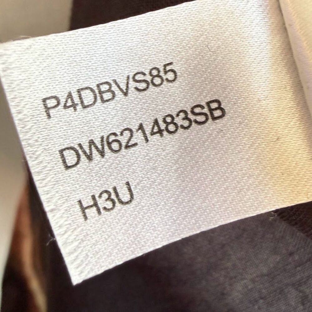 DKNY 100% Cotton Knotted Tie Front Maxi Sun Dress in Brown Ombre Stripe size M - Picture 16 of 16